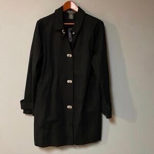 NEW Womens Size L Black George Jacket 97% cotton 3% spandex New with tags